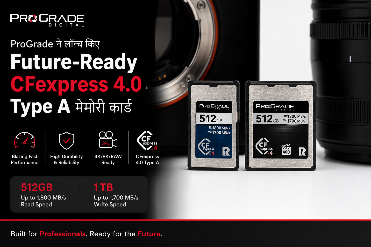 ProGrade ने लॉन्च किए Future-Ready CFexpress 4.0 Type A मेमोरी कार्ड